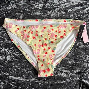 NEW Victoria Secret Strawberry Bikini Bottom, XL